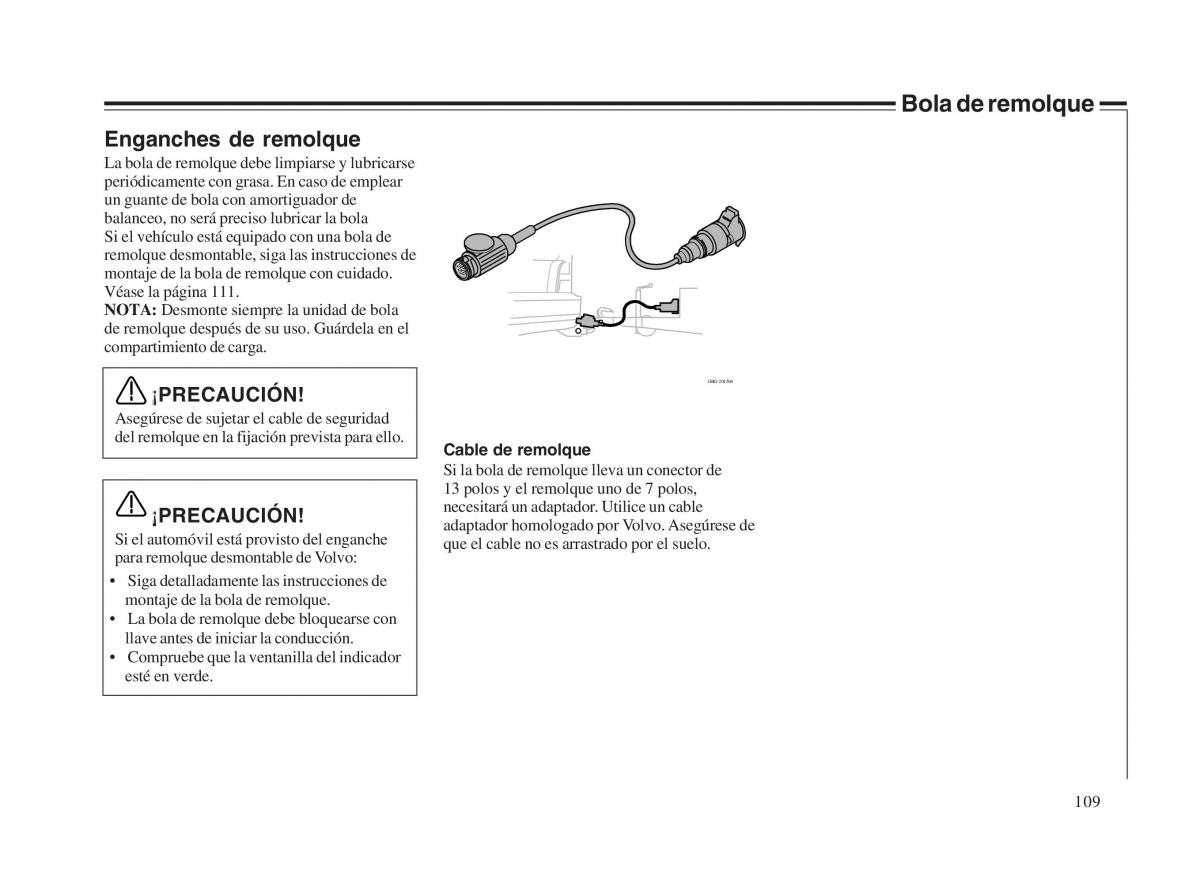 Volvo V70 II 2 manual del propietario / page 110