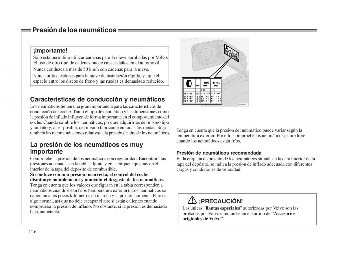 Volvo V70 II 2 manual del propietario / page 127