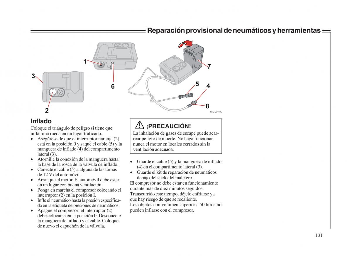 Volvo V70 II 2 manual del propietario / page 132