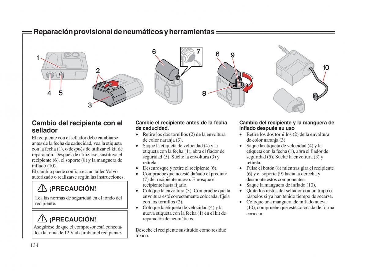 Volvo V70 II 2 manual del propietario / page 135