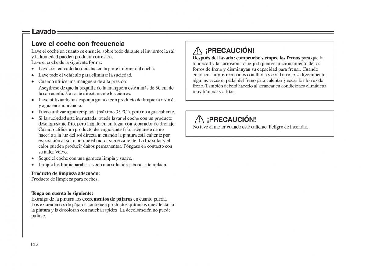 Volvo V70 II 2 manual del propietario / page 153