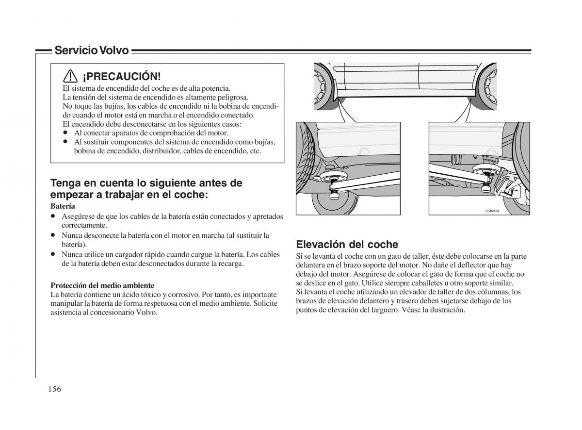 Volvo V70 II 2 manual del propietario / page 157