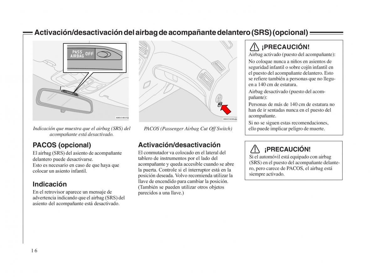 Volvo V70 II 2 manual del propietario / page 17