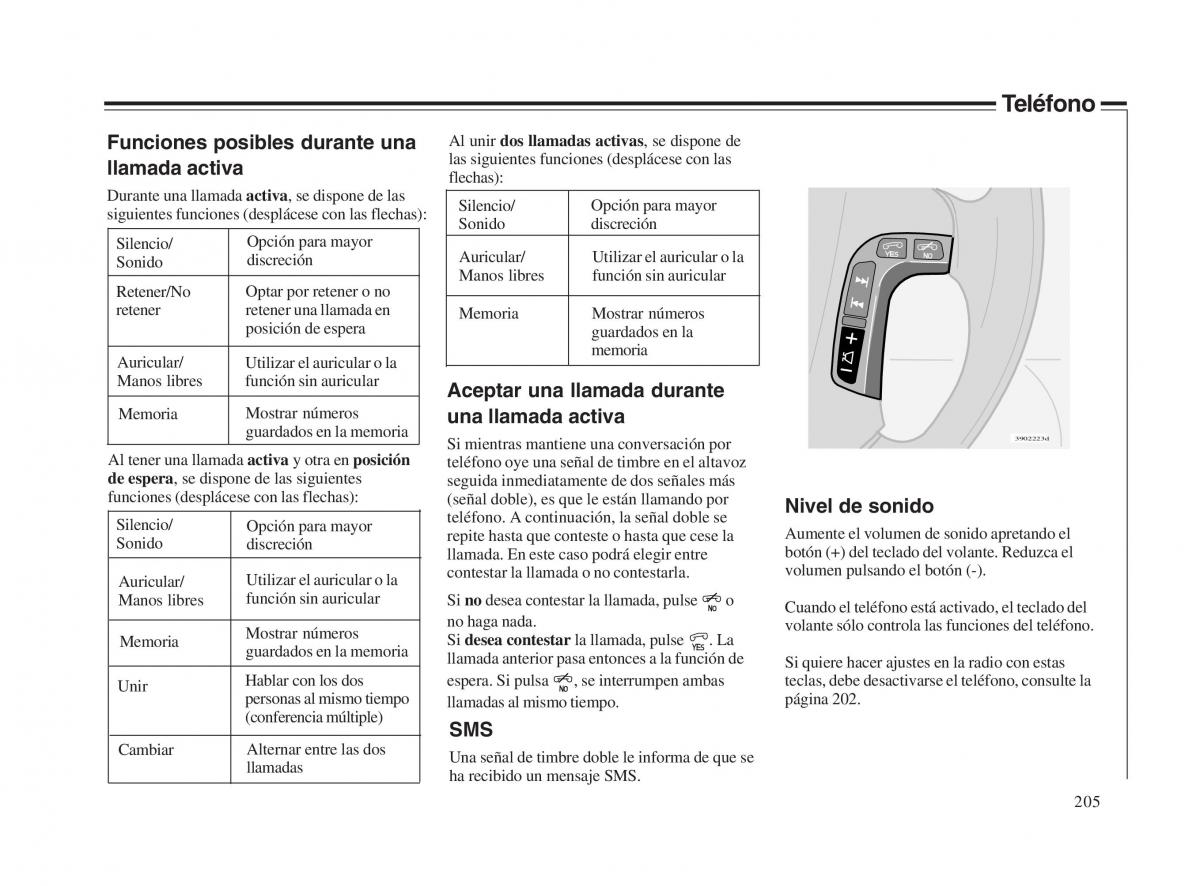 Volvo V70 II 2 manual del propietario / page 206