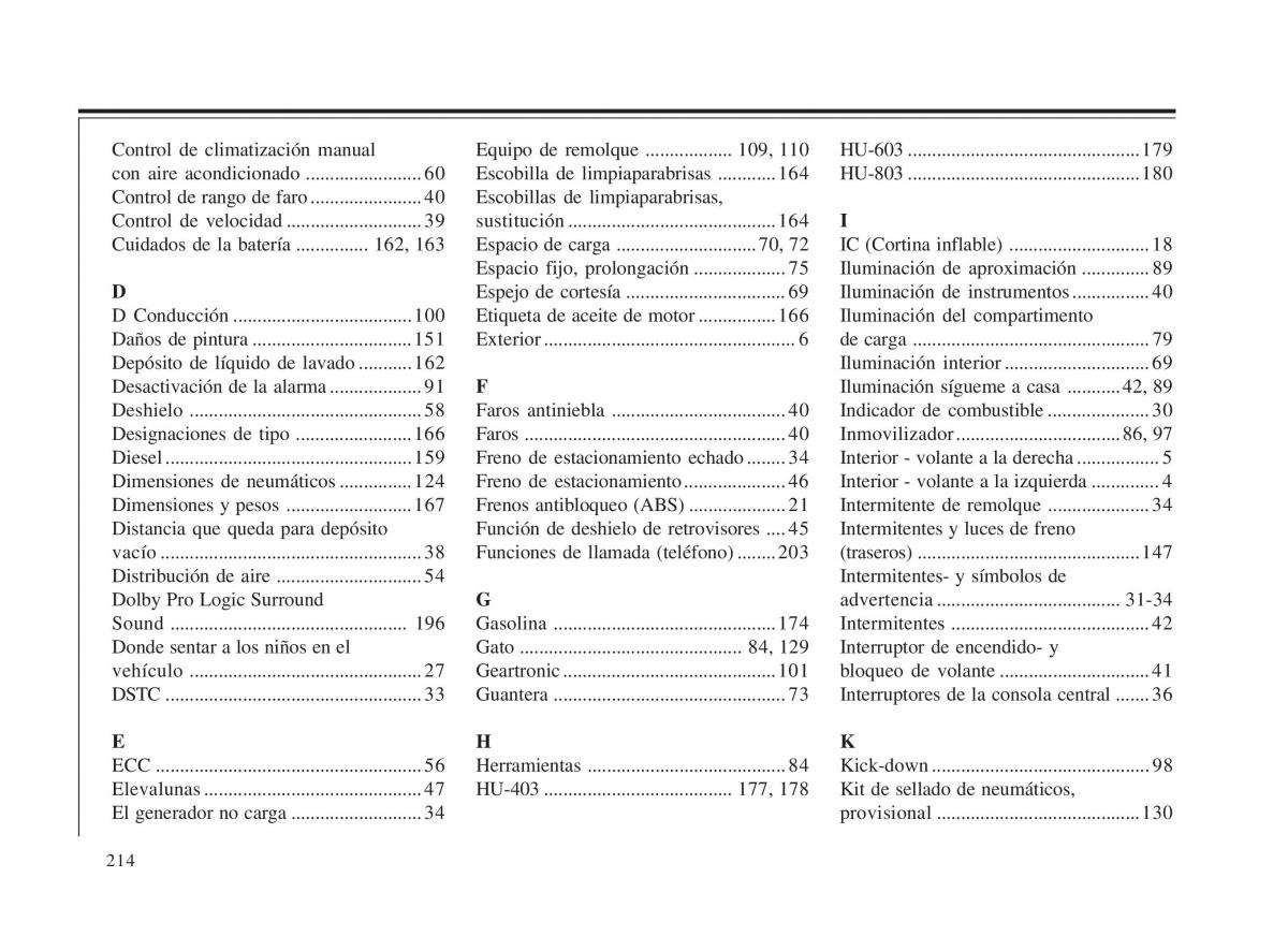 Volvo V70 II 2 manual del propietario / page 215