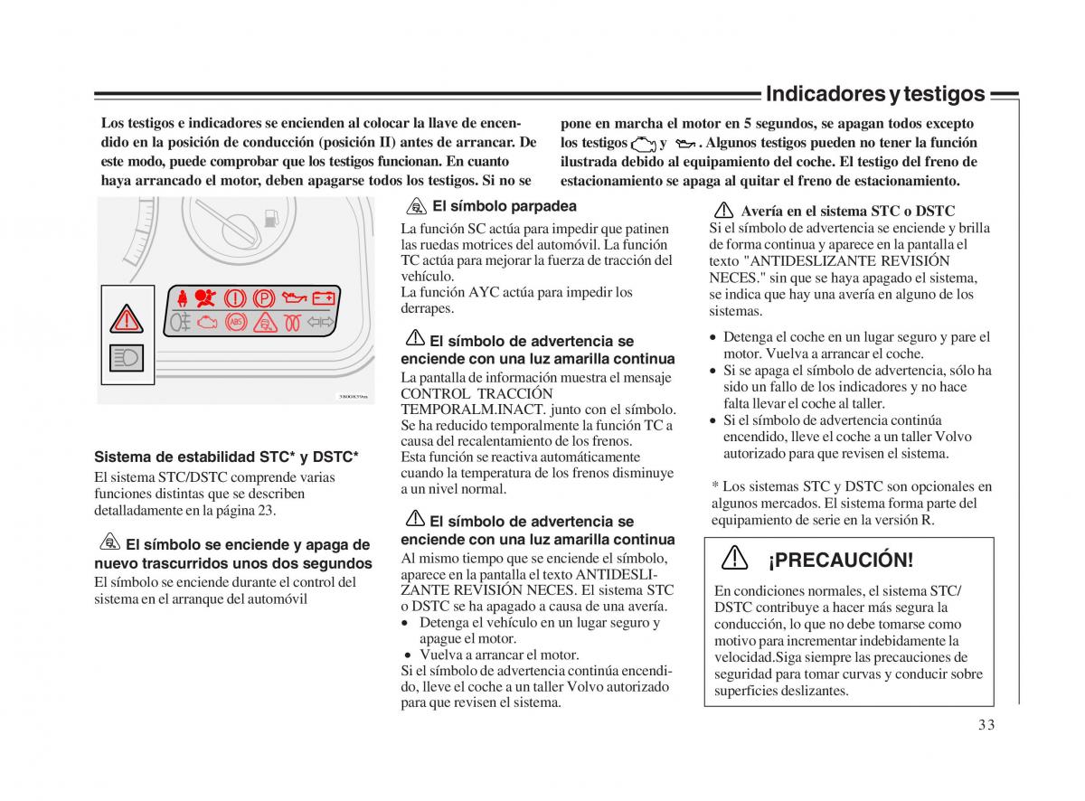 Volvo V70 II 2 manual del propietario / page 34