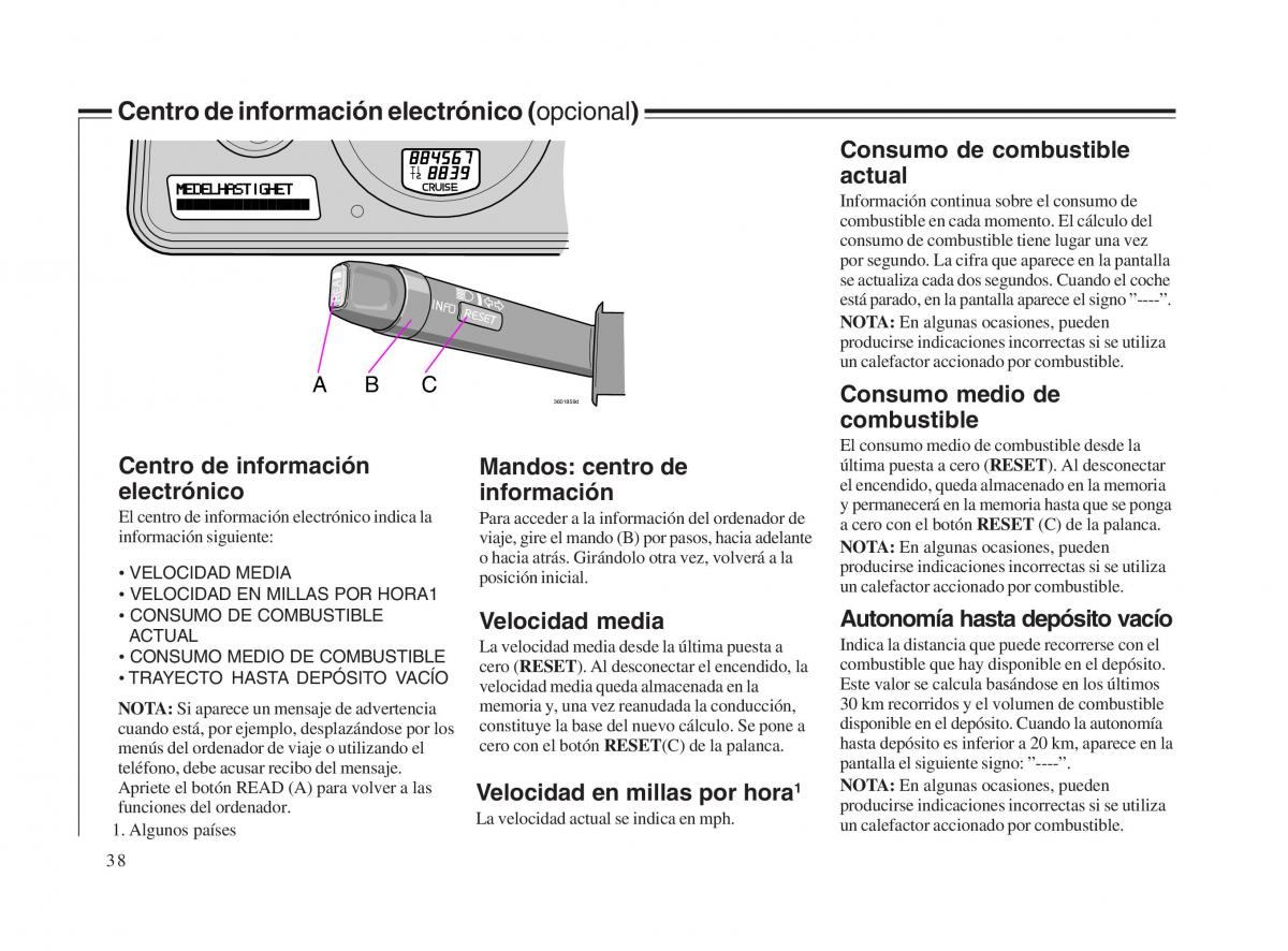 Volvo V70 II 2 manual del propietario / page 39