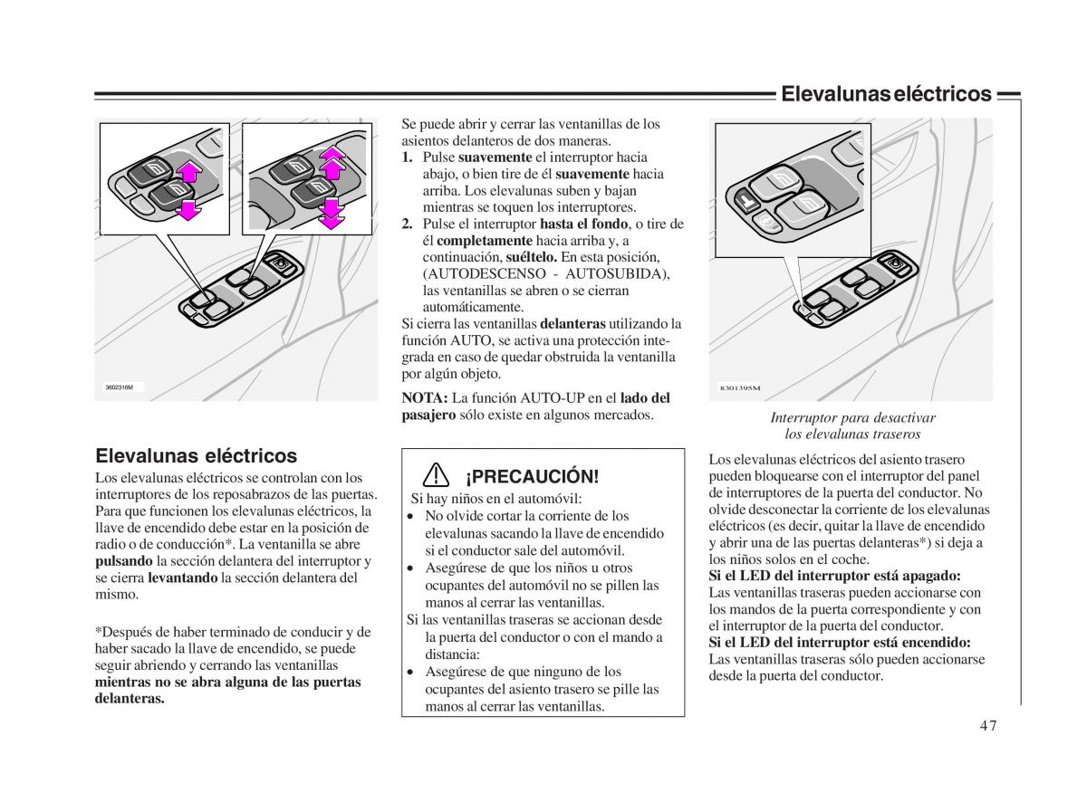 Volvo V70 II 2 manual del propietario / page 48