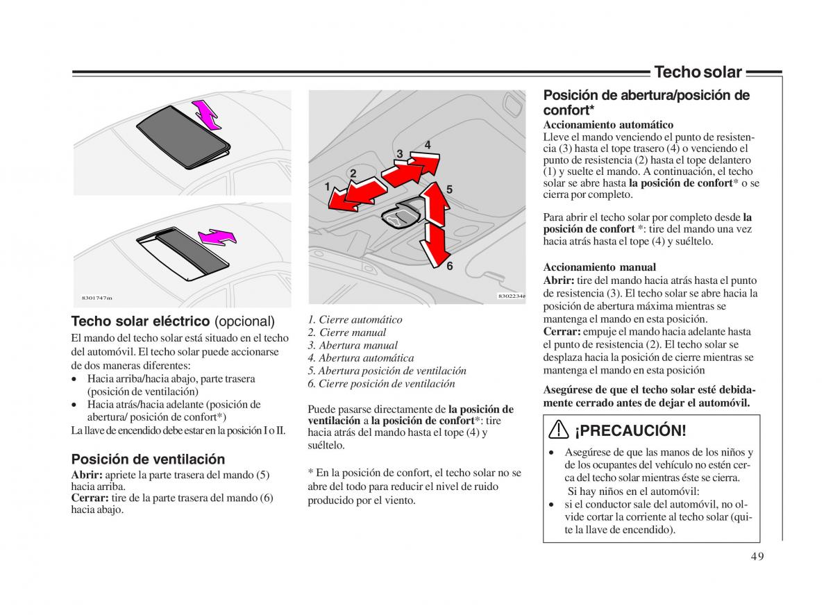 Volvo V70 II 2 manual del propietario / page 50