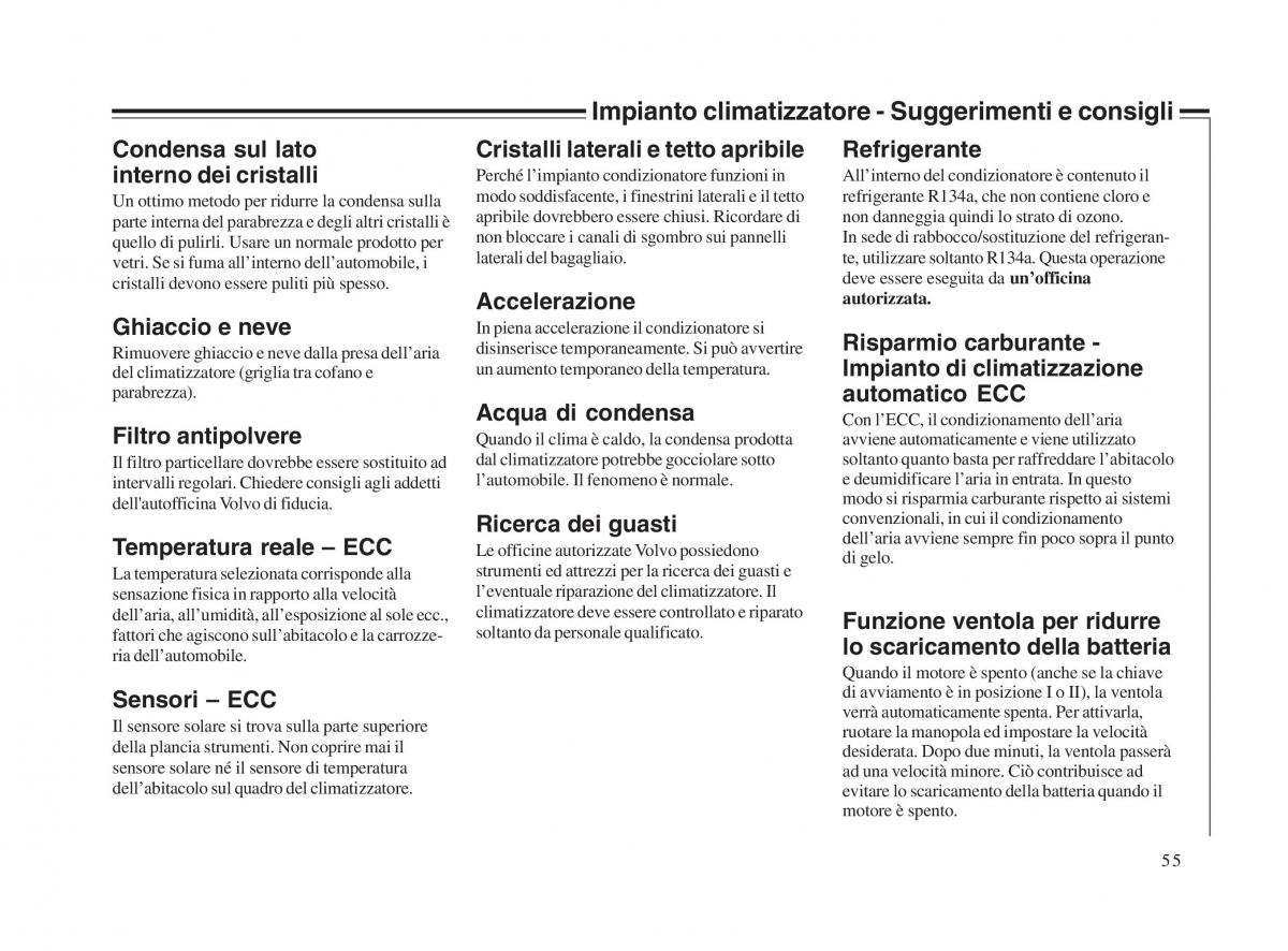 Volvo V70 II 2 manuale del proprietario / page 56