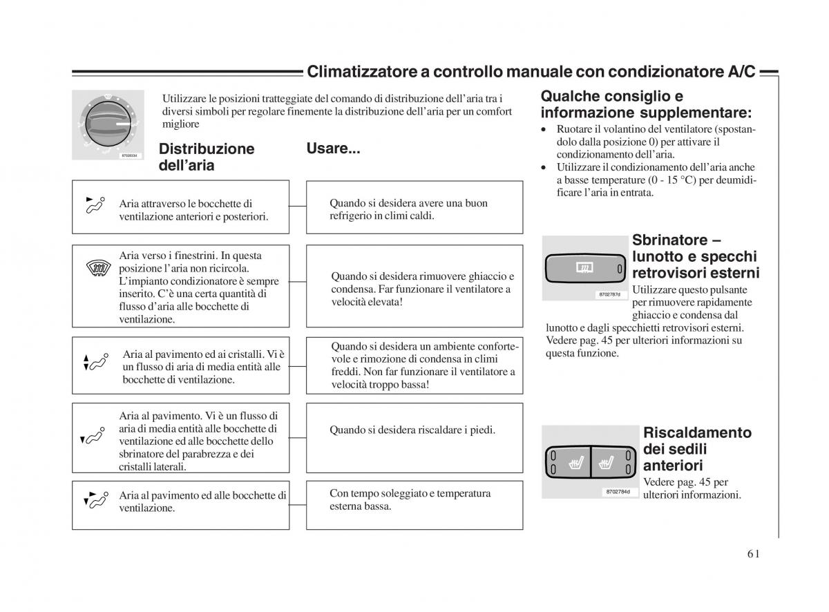 Volvo V70 II 2 manuale del proprietario / page 62