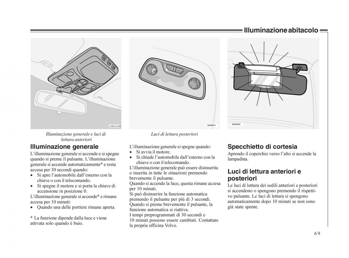 Volvo V70 II 2 manuale del proprietario / page 70