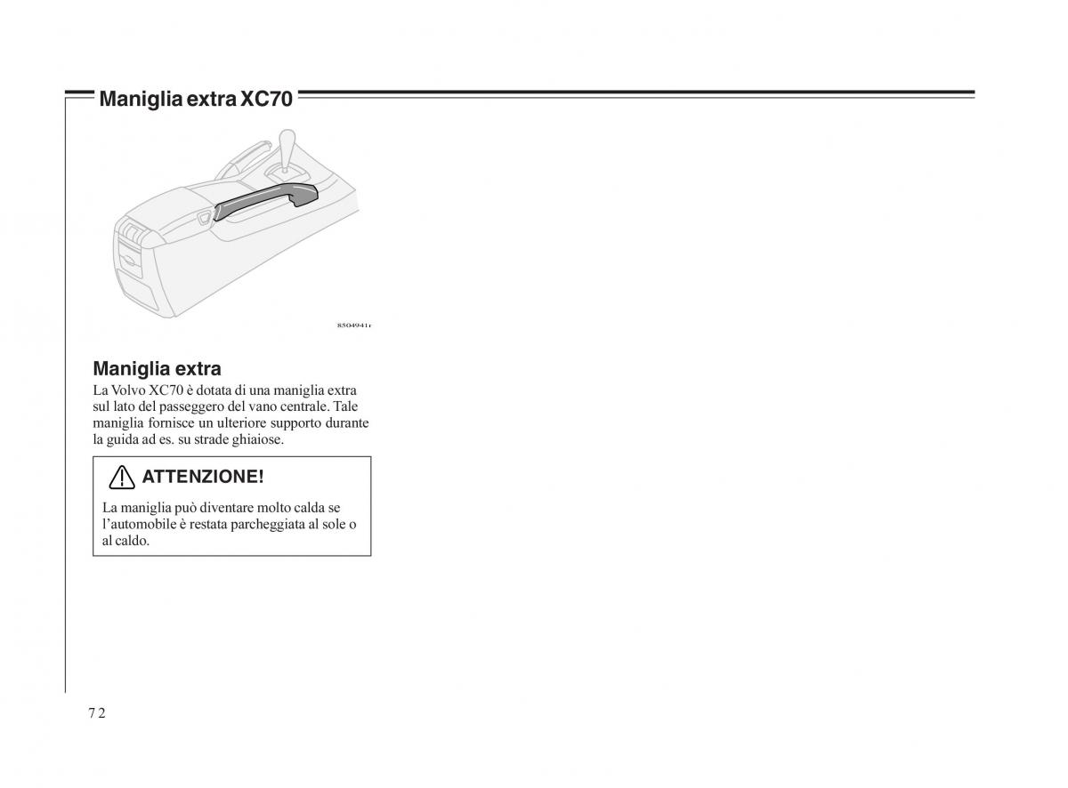 Volvo V70 II 2 manuale del proprietario / page 73