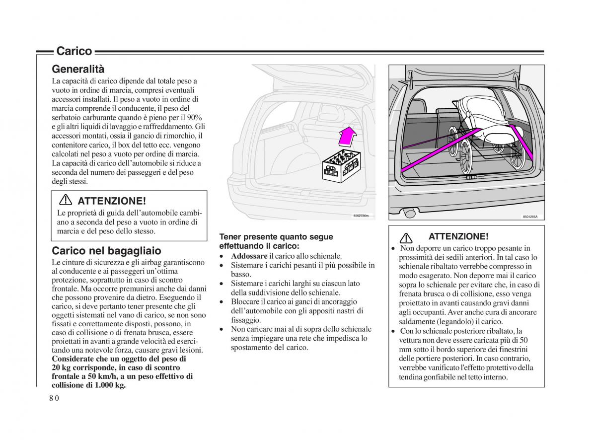 Volvo V70 II 2 manuale del proprietario / page 81