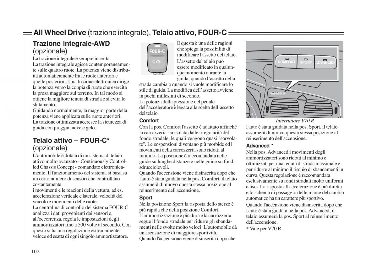 Volvo V70 II 2 manuale del proprietario / page 103