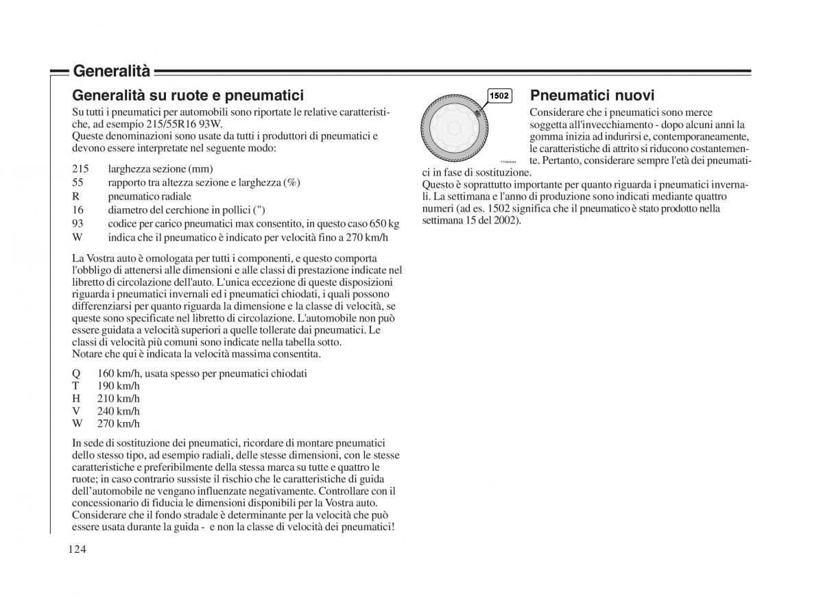 Volvo V70 II 2 manuale del proprietario / page 125