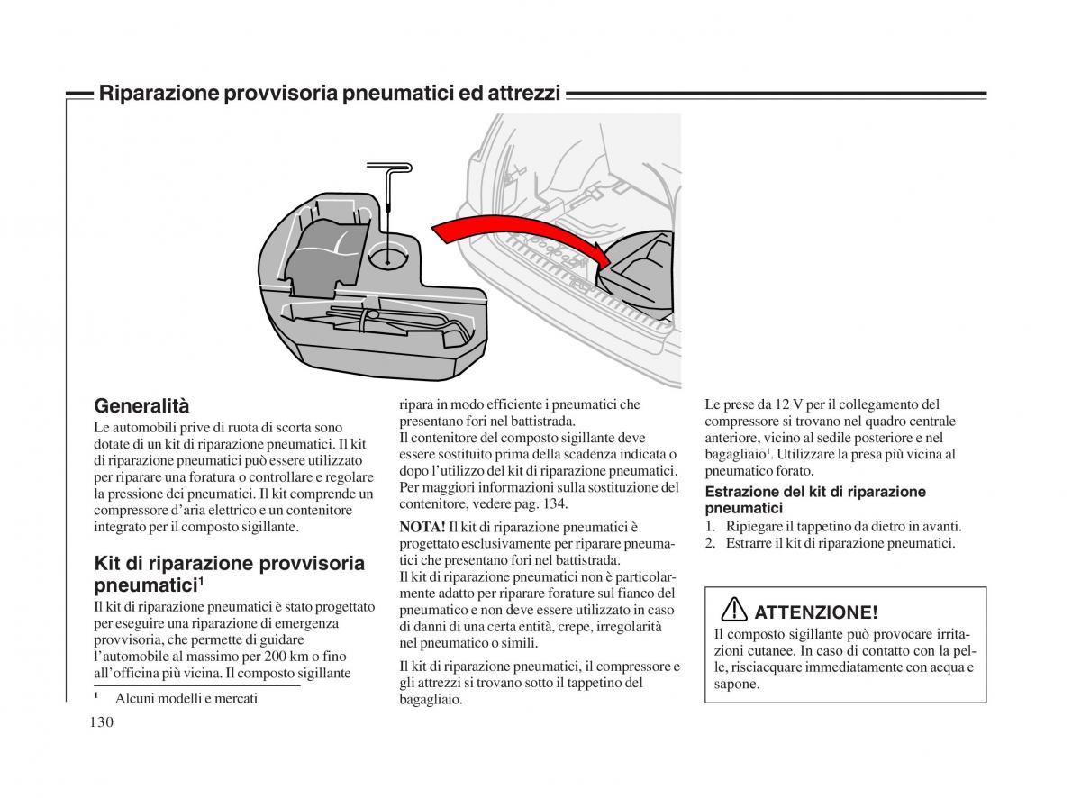 Volvo V70 II 2 manuale del proprietario / page 131