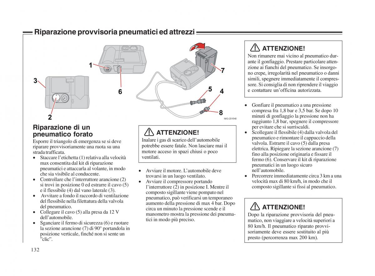 Volvo V70 II 2 manuale del proprietario / page 133