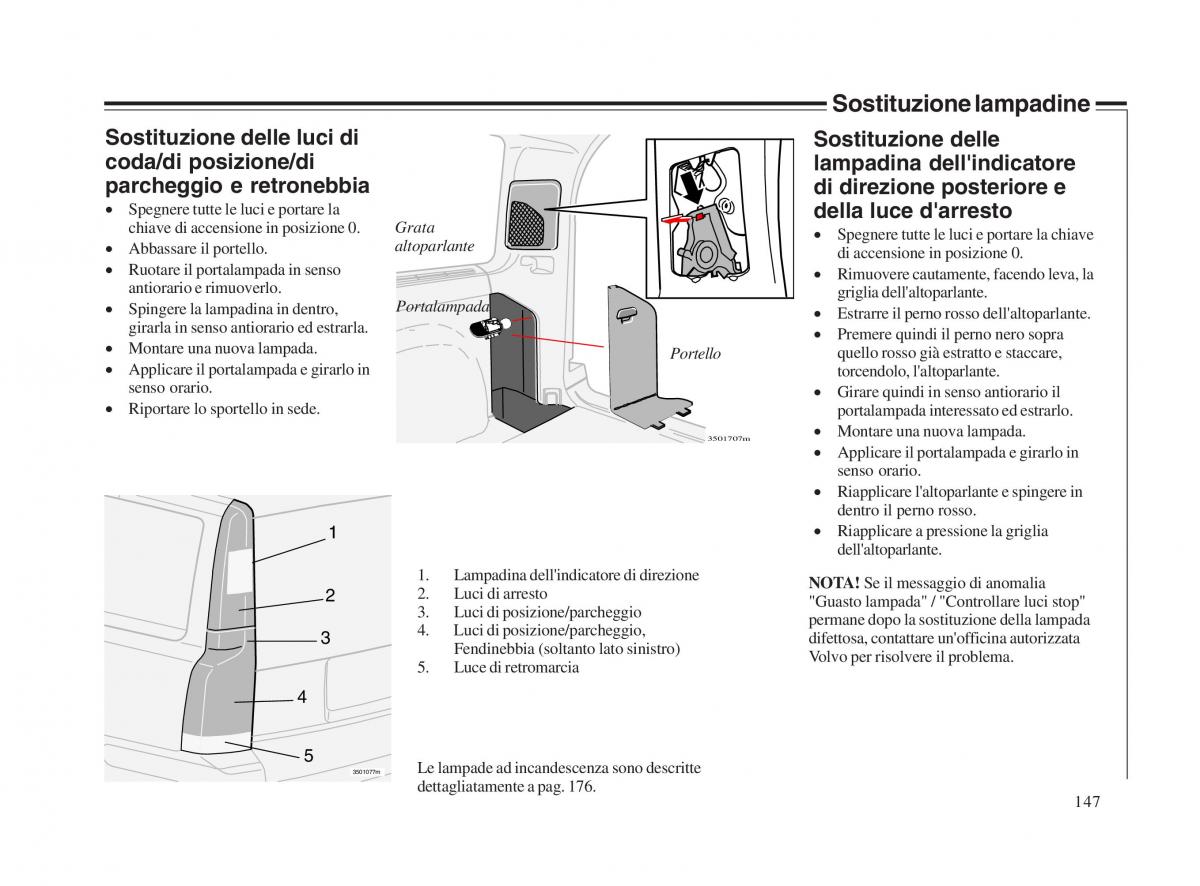 Volvo V70 II 2 manuale del proprietario / page 148