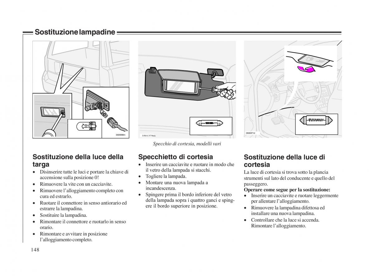 Volvo V70 II 2 manuale del proprietario / page 149