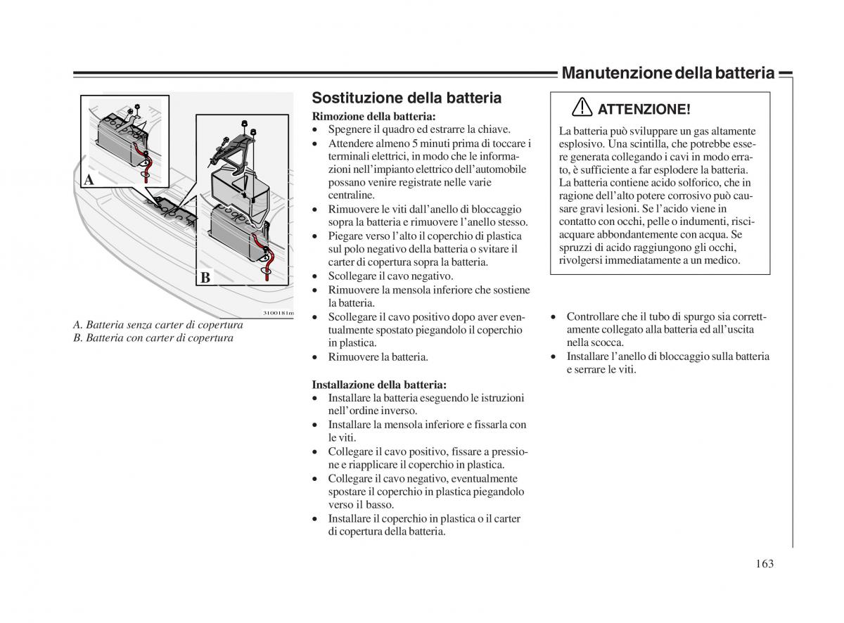 Volvo V70 II 2 manuale del proprietario / page 164