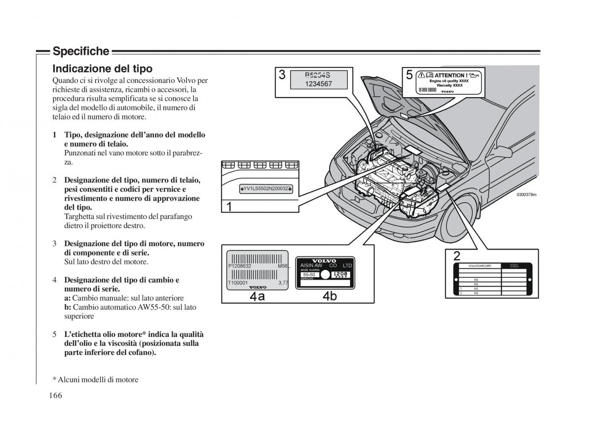 Volvo V70 II 2 manuale del proprietario / page 167