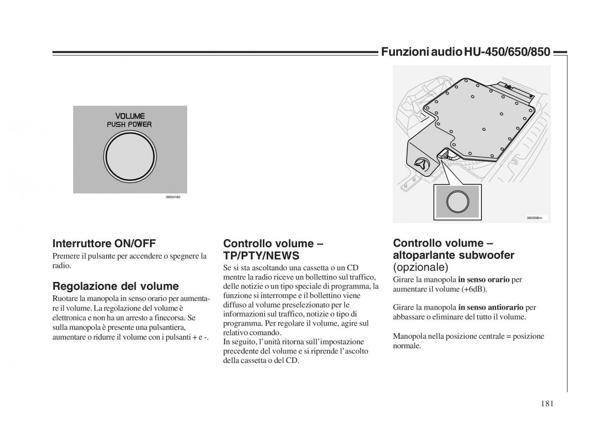 Volvo V70 II 2 manuale del proprietario / page 182