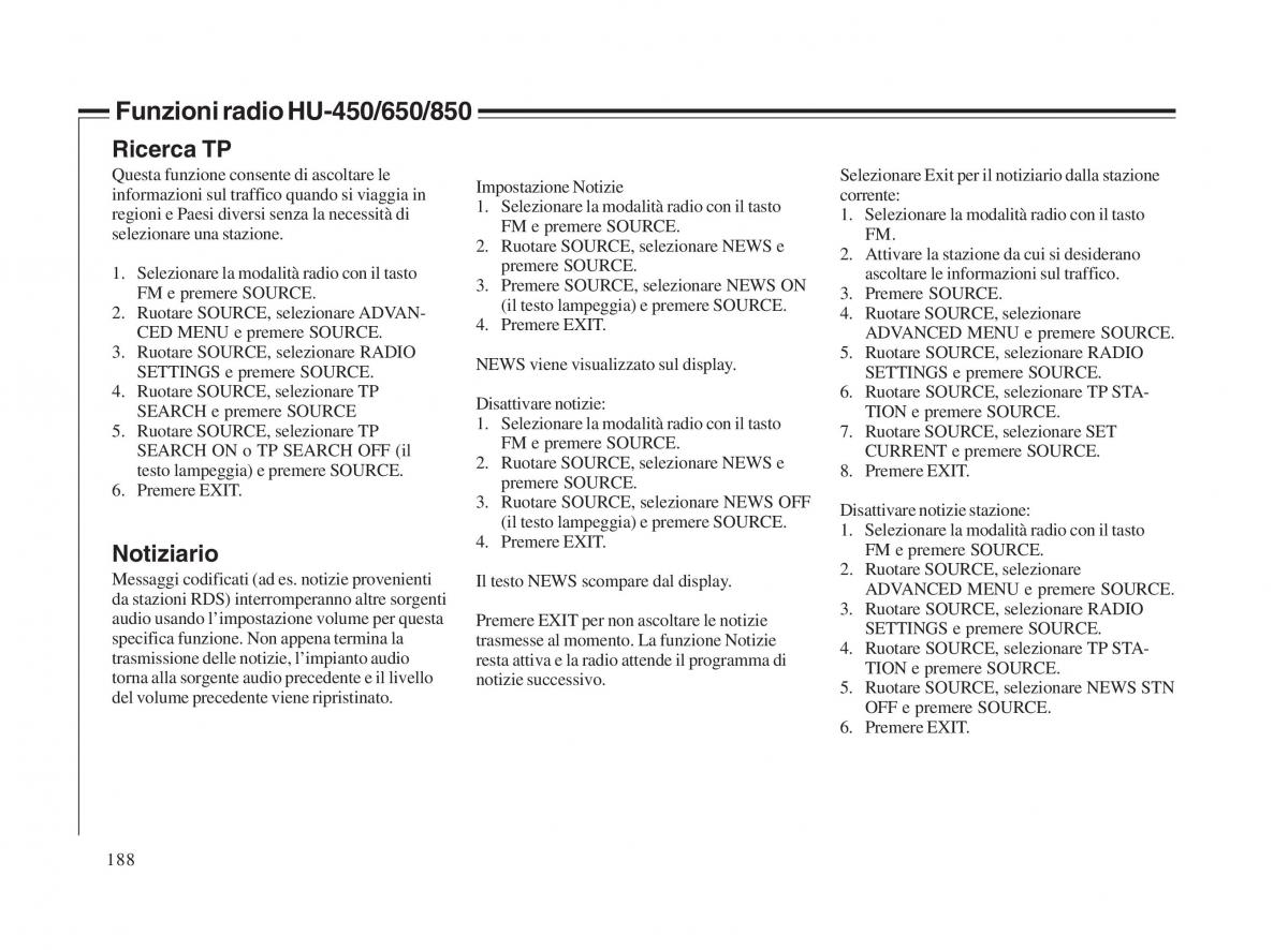 Volvo V70 II 2 manuale del proprietario / page 189