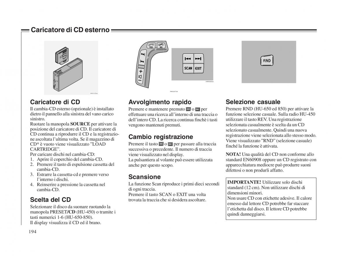 Volvo V70 II 2 manuale del proprietario / page 195