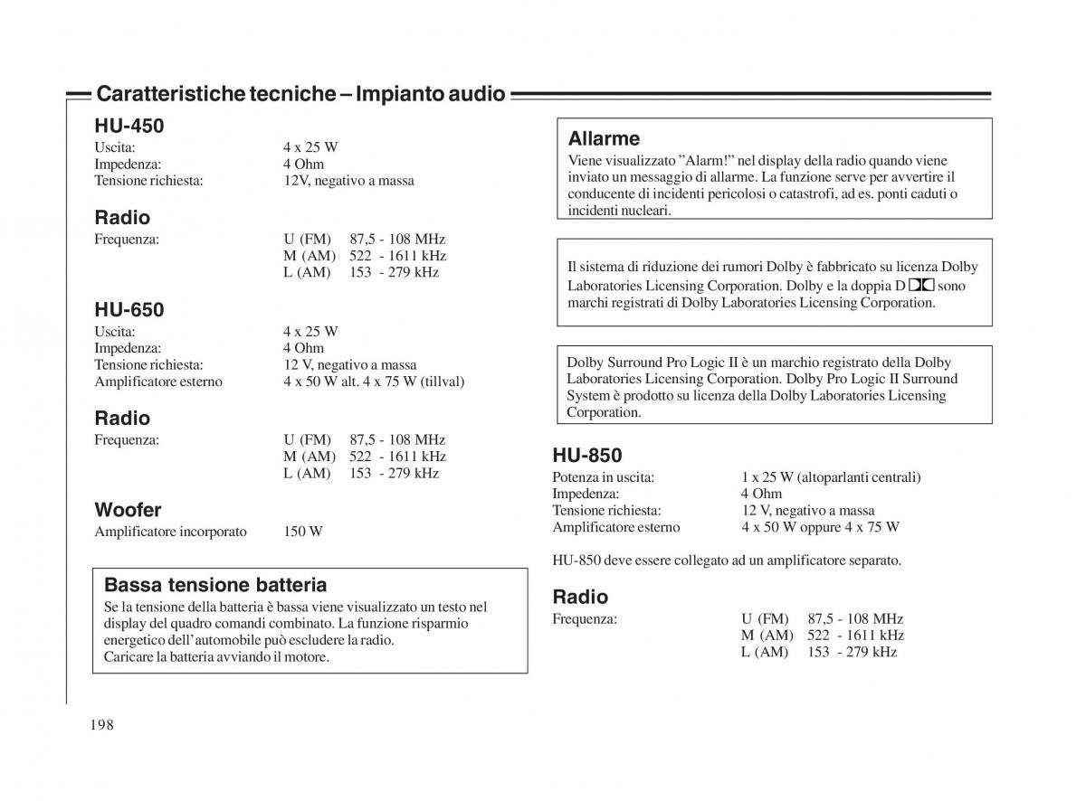 Volvo V70 II 2 manuale del proprietario / page 199