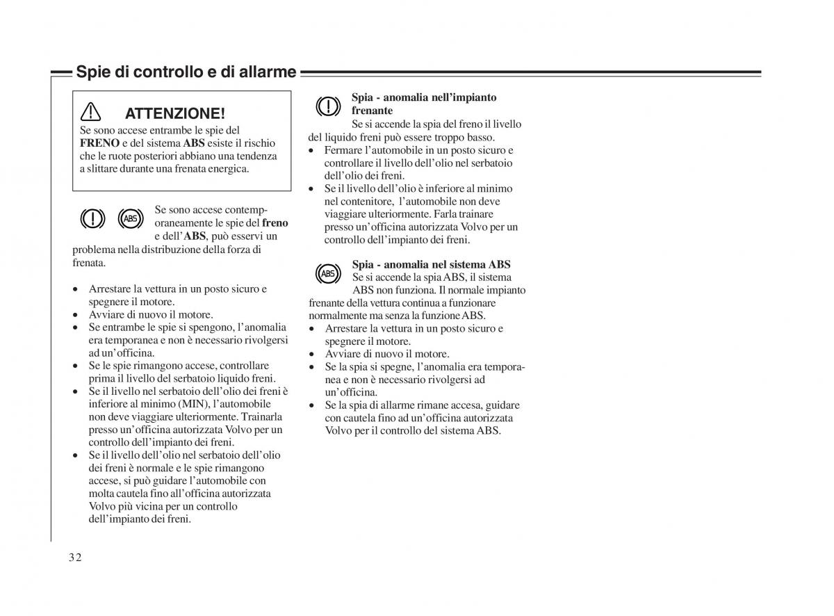 Volvo V70 II 2 manuale del proprietario / page 33