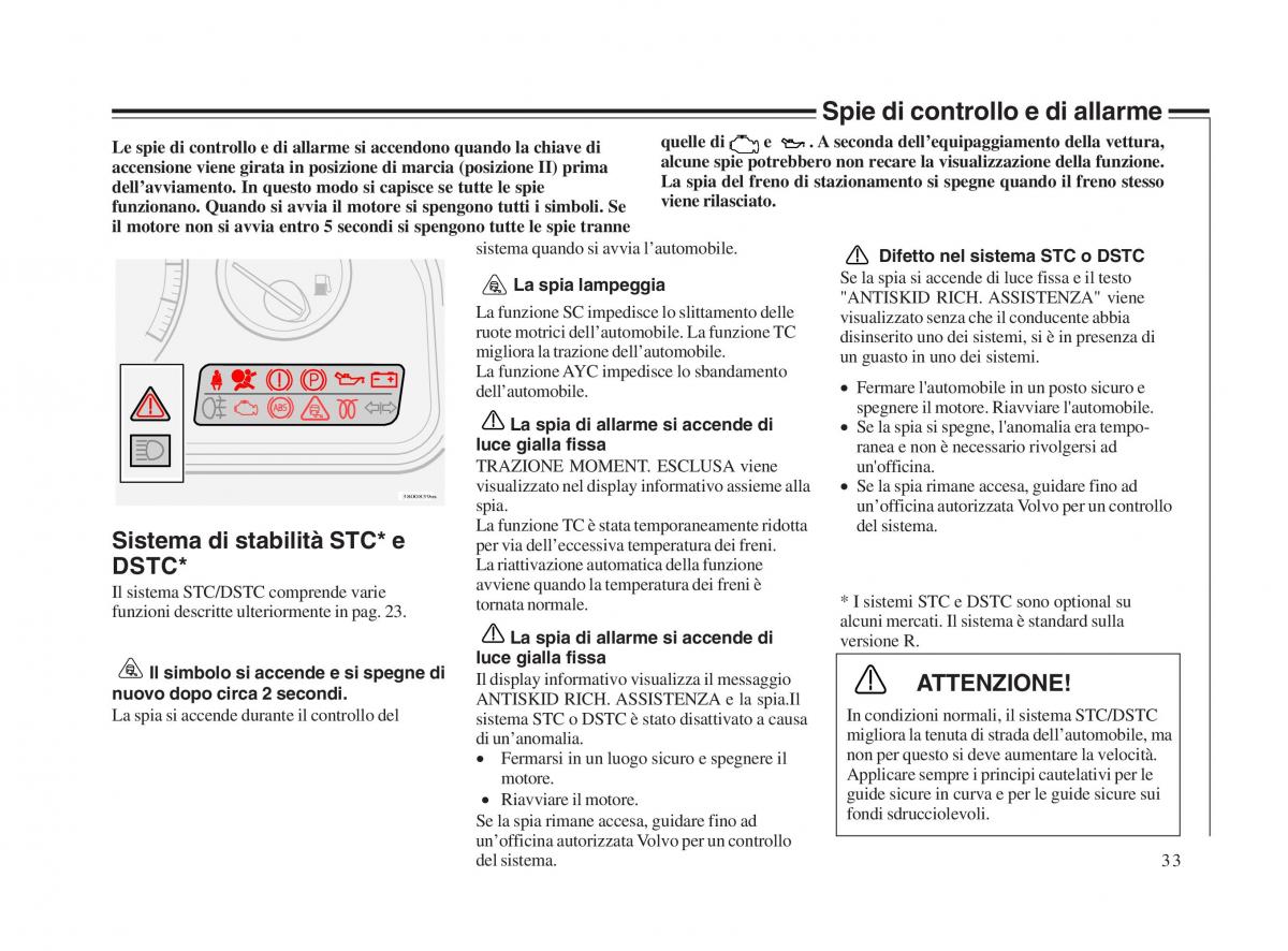 Volvo V70 II 2 manuale del proprietario / page 34