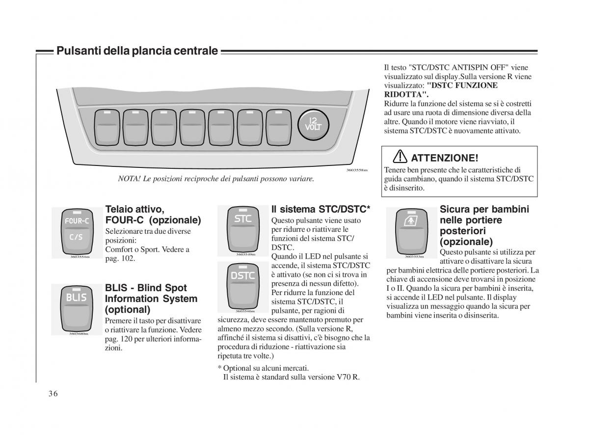 Volvo V70 II 2 manuale del proprietario / page 37