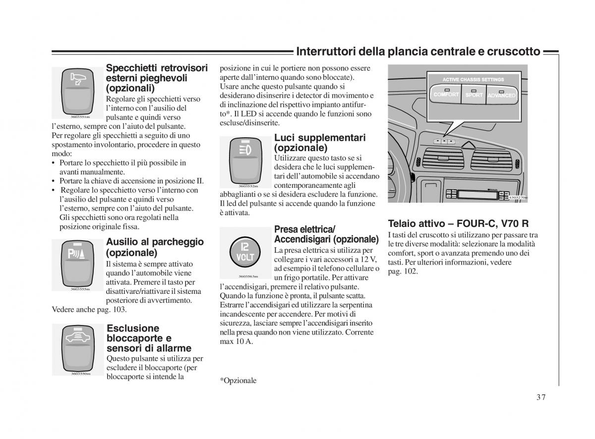 Volvo V70 II 2 manuale del proprietario / page 38