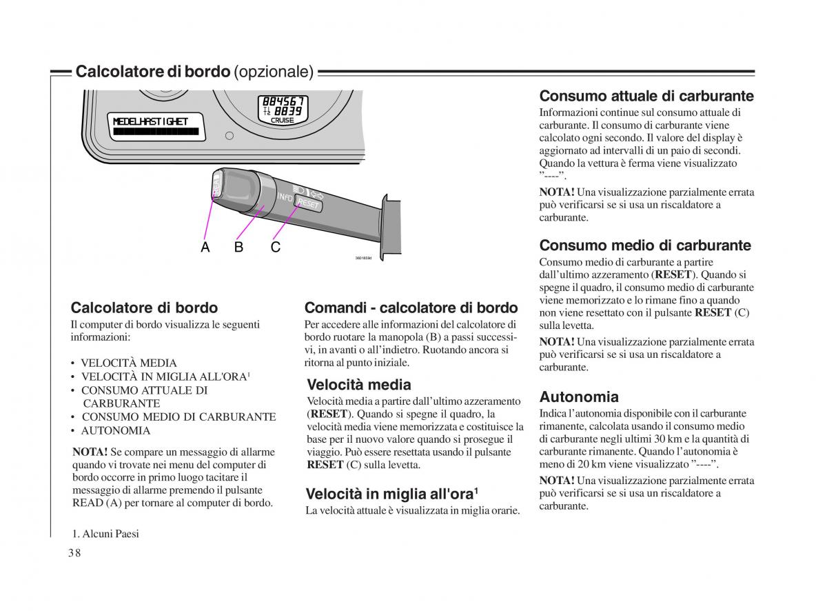 Volvo V70 II 2 manuale del proprietario / page 39