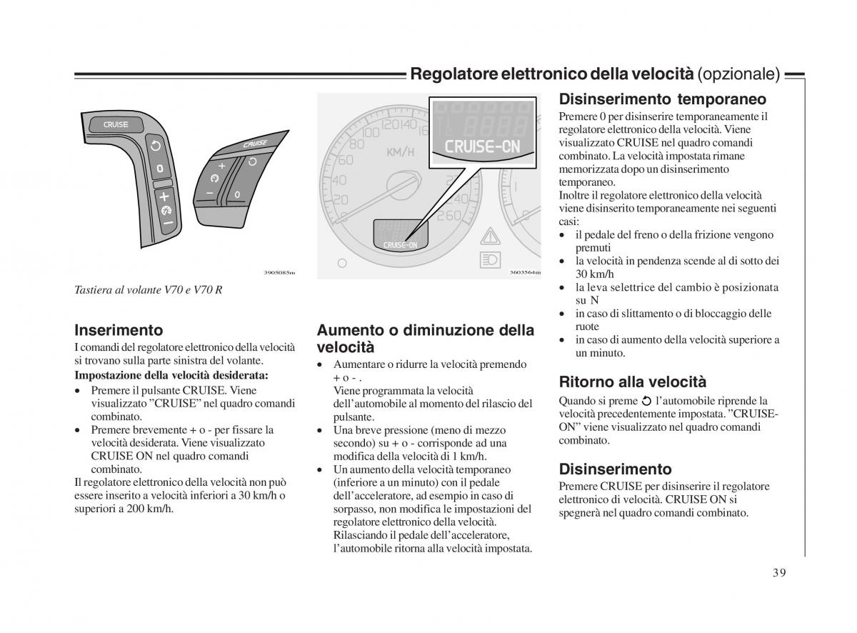 Volvo V70 II 2 manuale del proprietario / page 40