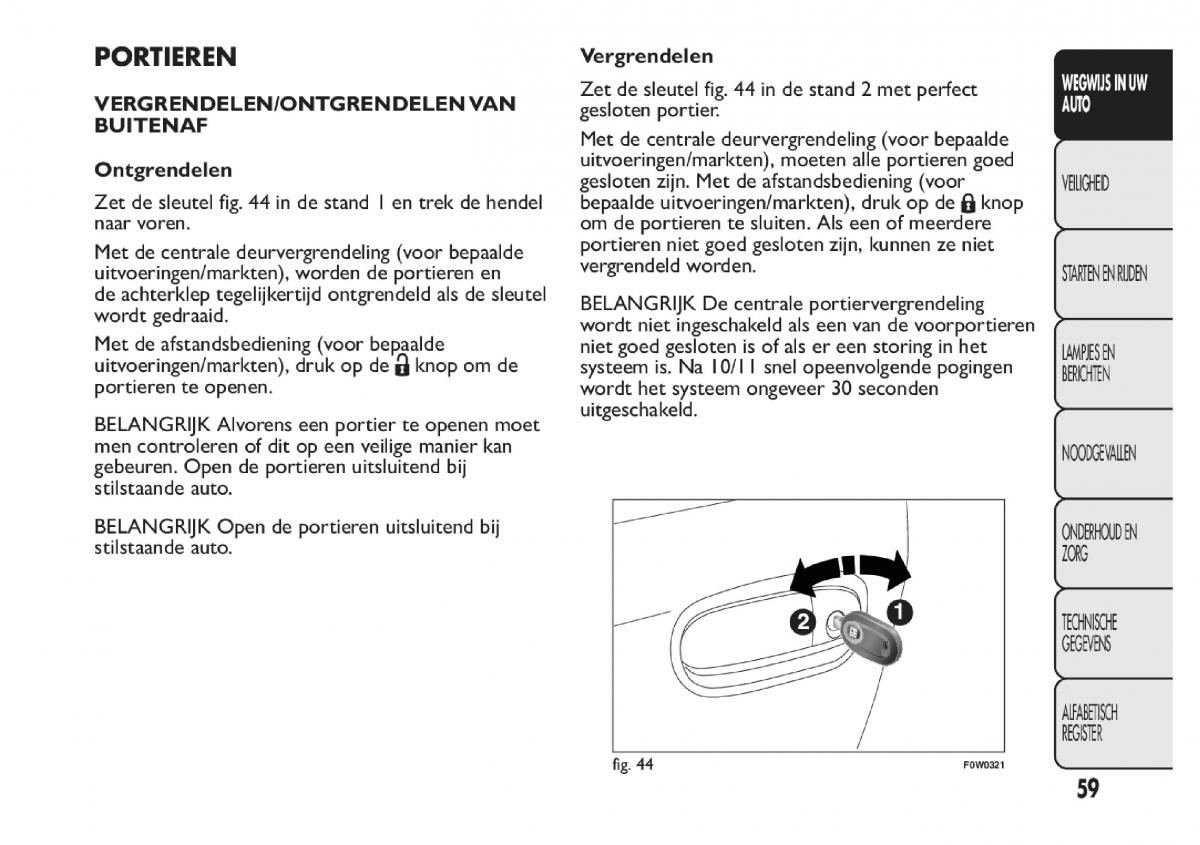 Fiat Panda III 3 handleiding / page 65