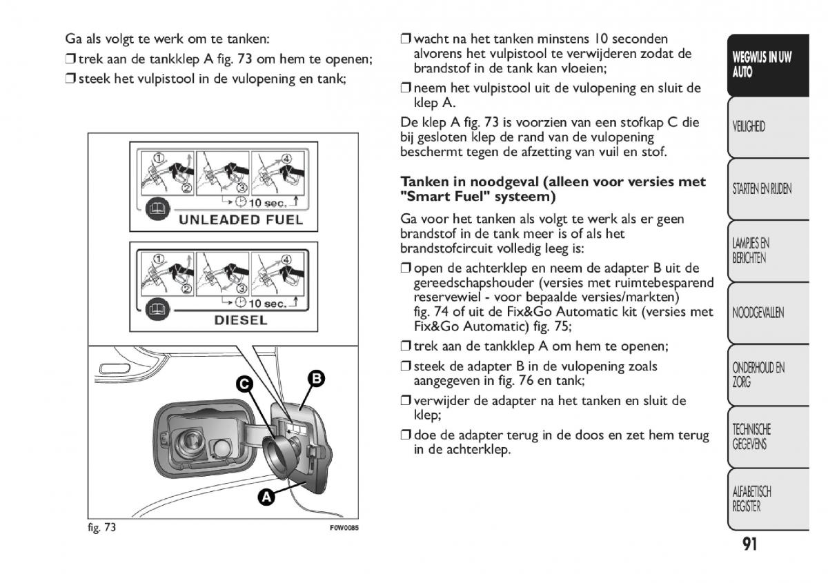 Fiat Panda III 3 handleiding / page 97