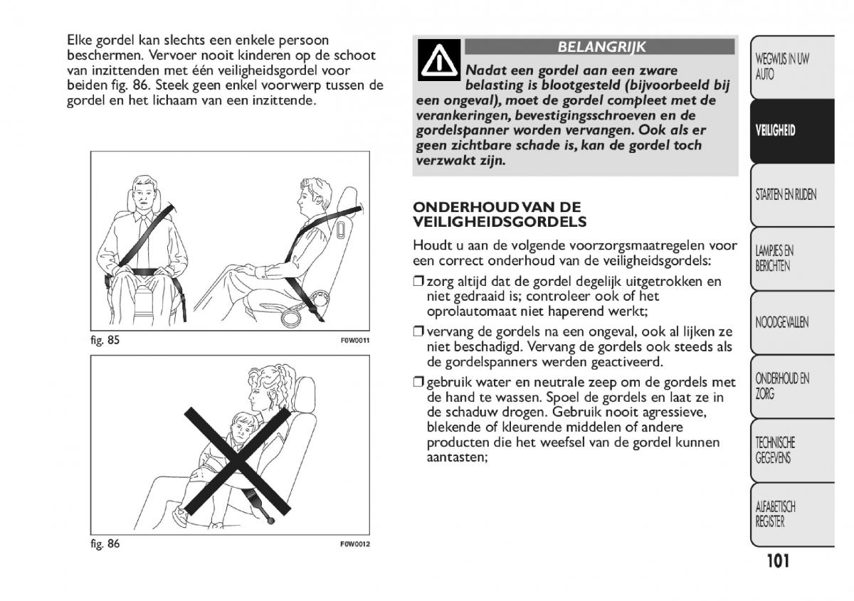 Fiat Panda III 3 handleiding / page 107