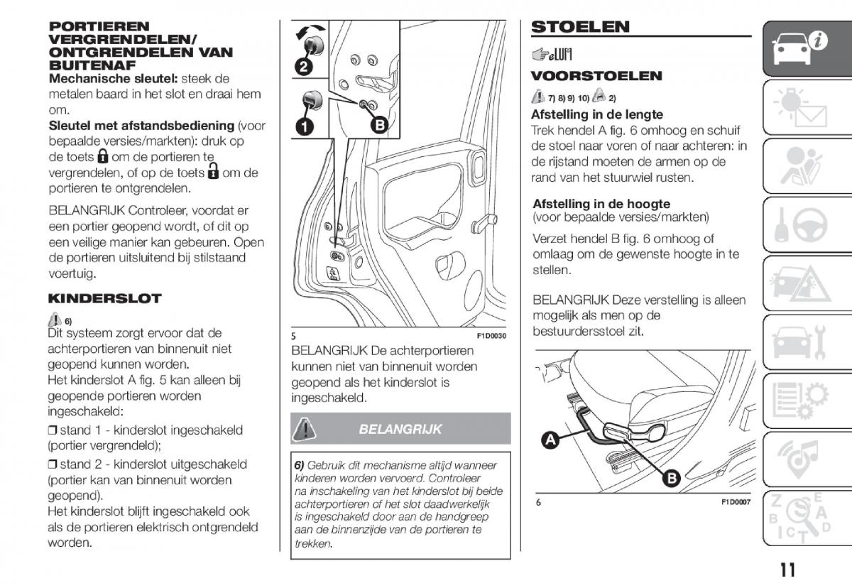 Fiat Panda III 3 handleiding / page 13