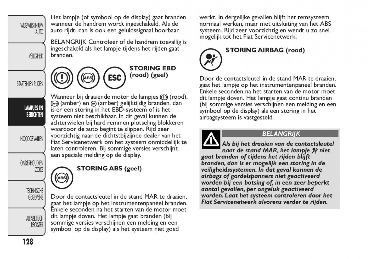 Fiat Panda III 3 handleiding / page 134