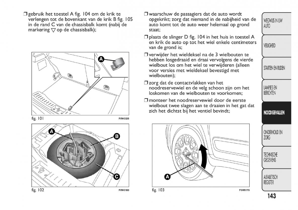 Fiat Panda III 3 handleiding / page 149