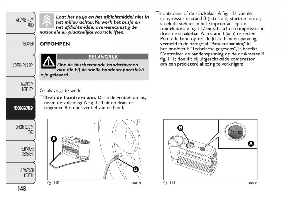 Fiat Panda III 3 handleiding / page 154