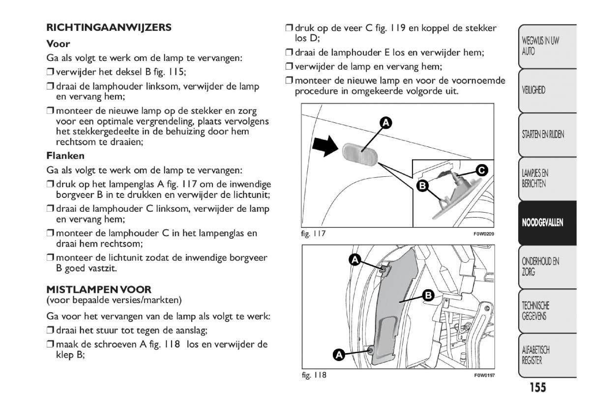 Fiat Panda III 3 handleiding / page 161