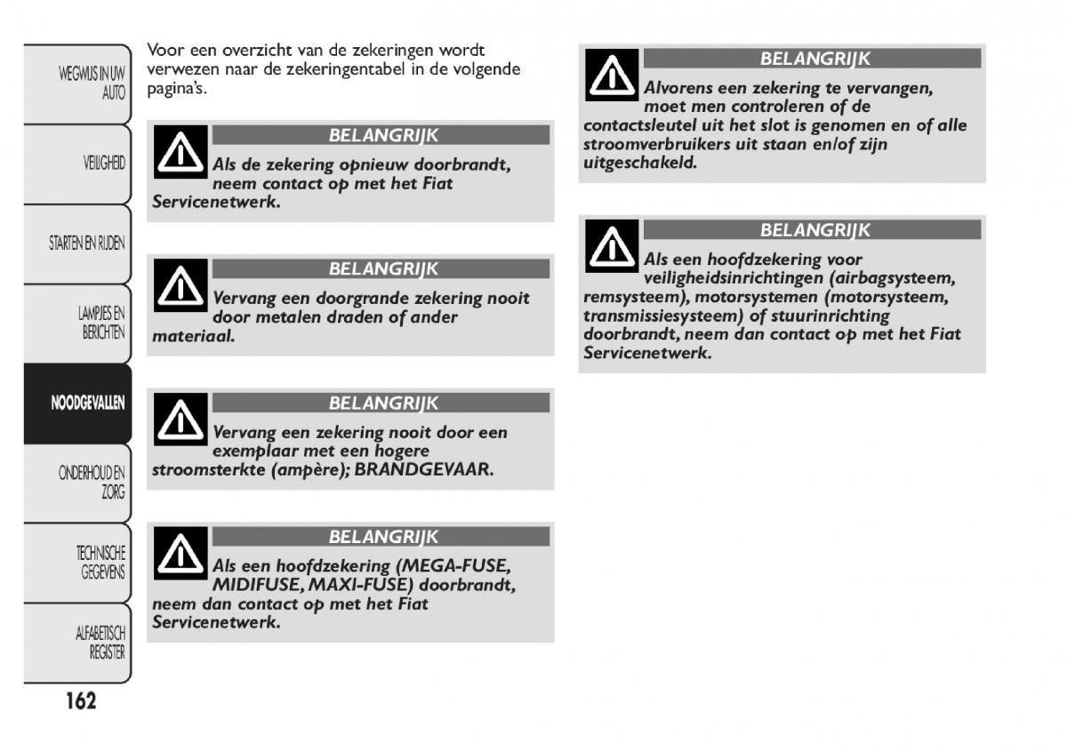 Fiat Panda III 3 handleiding / page 168