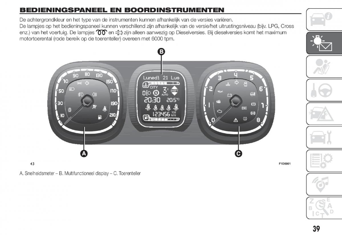 Fiat Panda III 3 handleiding / page 41