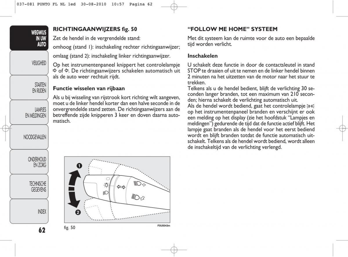 Fiat Punto Evo handleiding / page 64