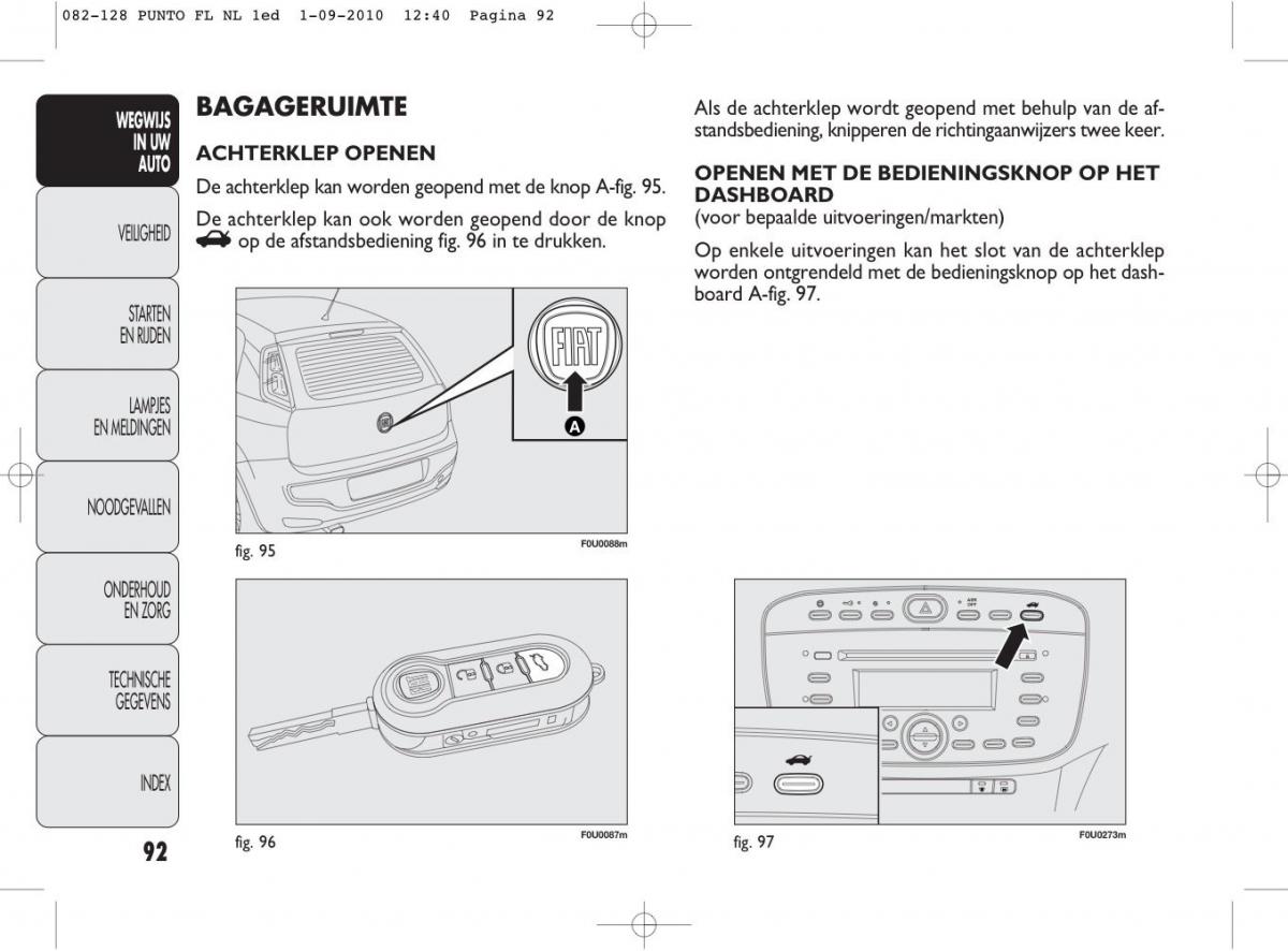 Fiat Punto Evo handleiding / page 94