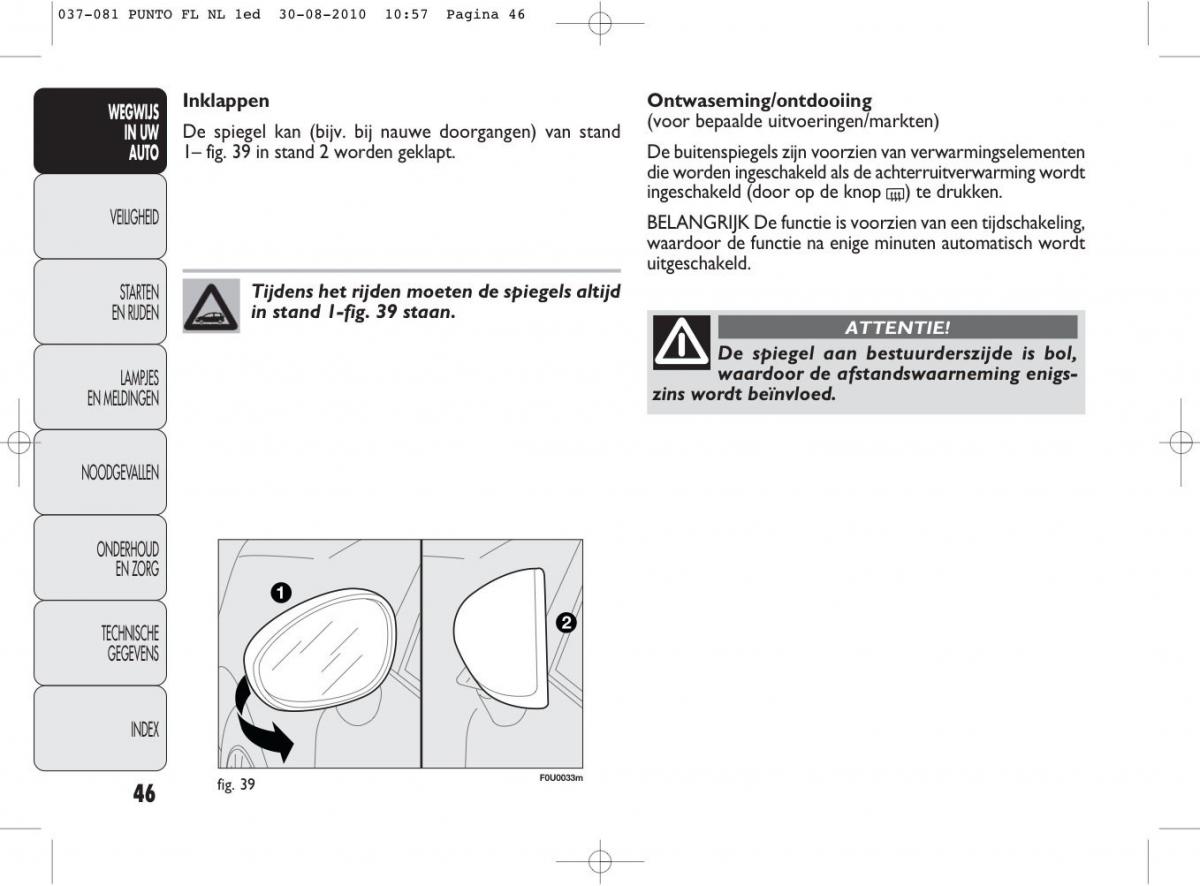 Fiat Punto Evo handleiding / page 48