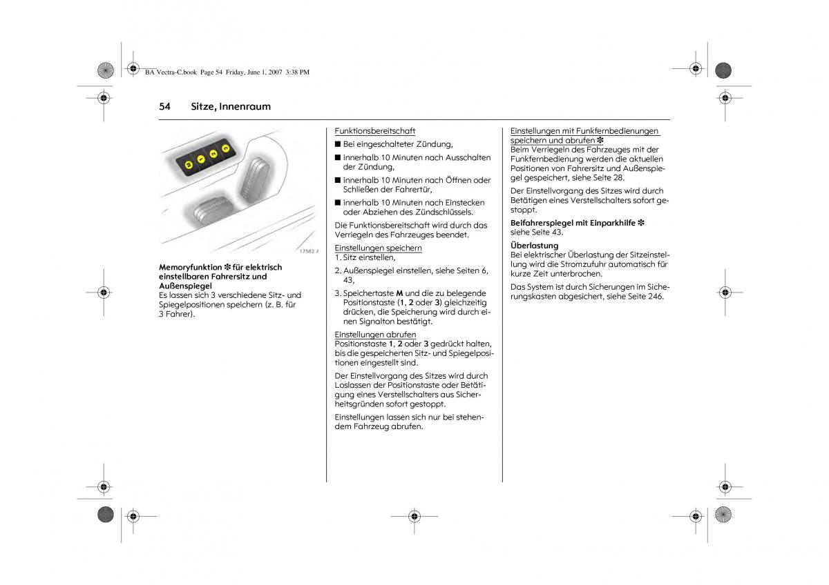 Opel Vectra C Handbuch / page 58